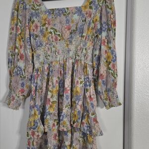 Angie Multicolor Floral Dress